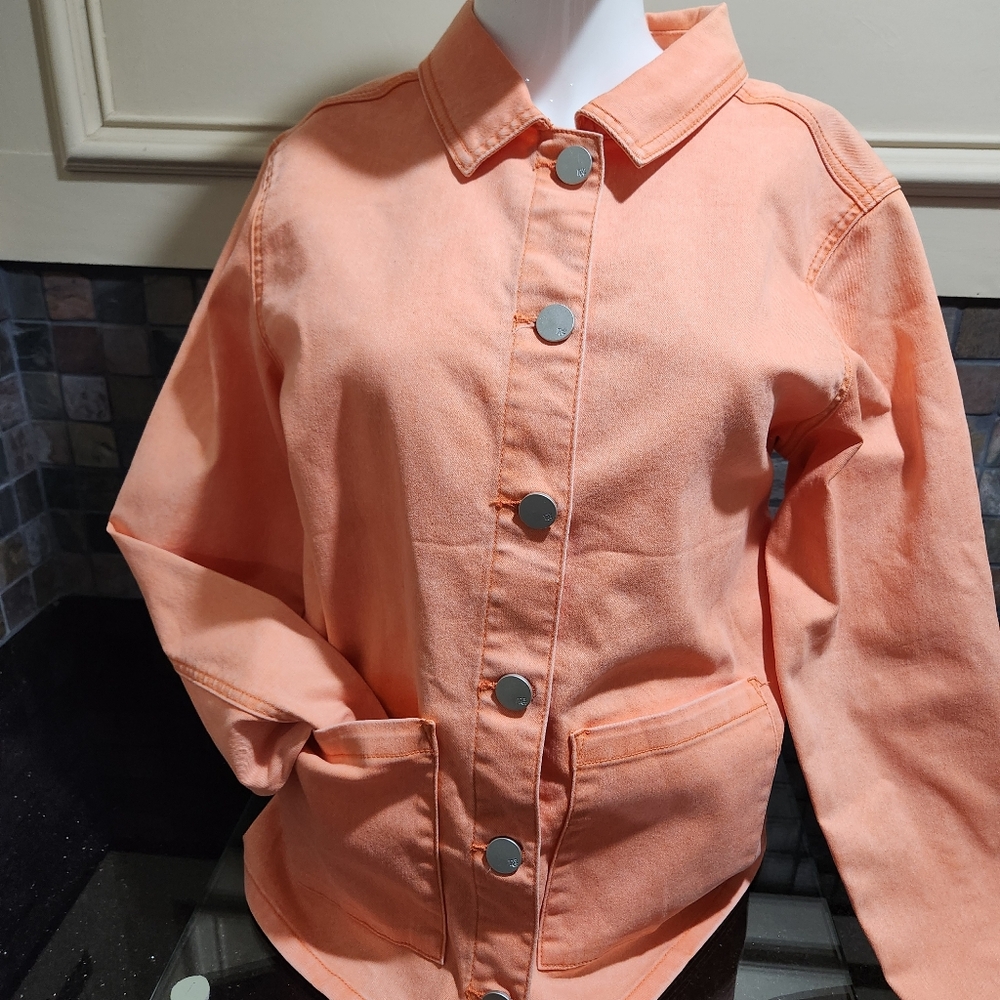 NEW DG2 jean jacket in popping orange